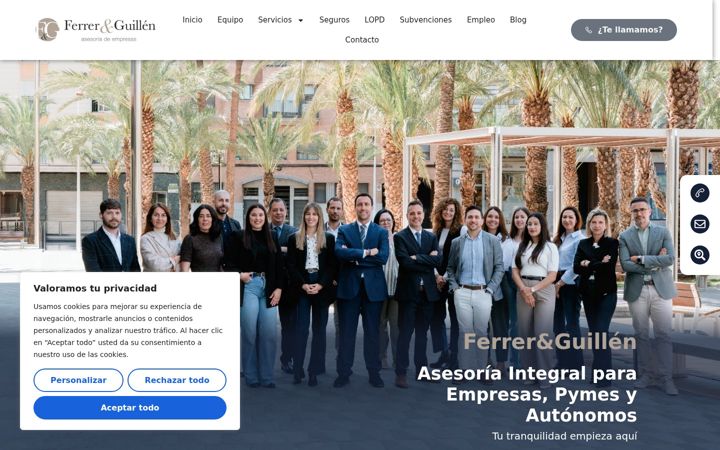 Screenshot of ferrer-guillen.es