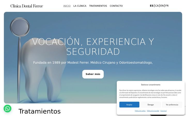 Screenshot of ferrerdentistas.com