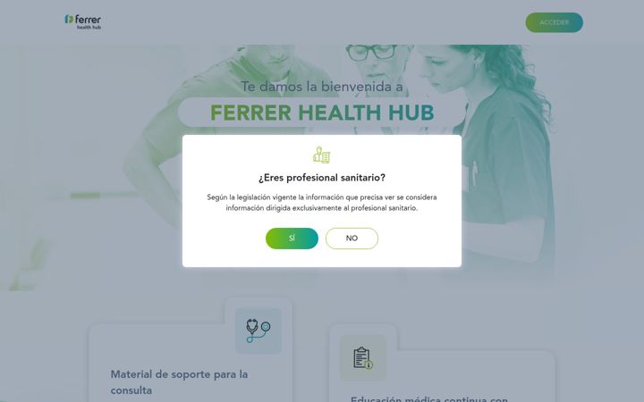 Screenshot of ferrerhealthhub.com