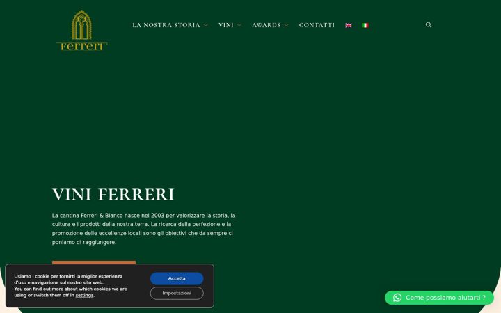 Screenshot ta' ferrerivini.it