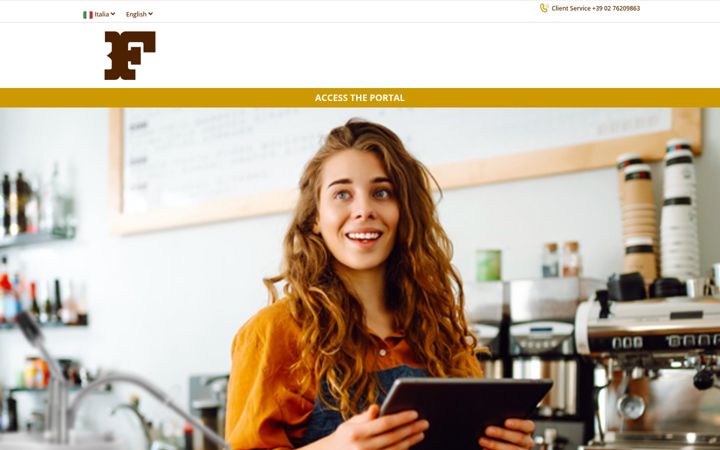 Captura de pantalla de ferrero-tradeportal.de
