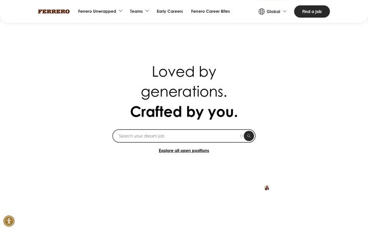 Screenshot of ferrerocareers.com