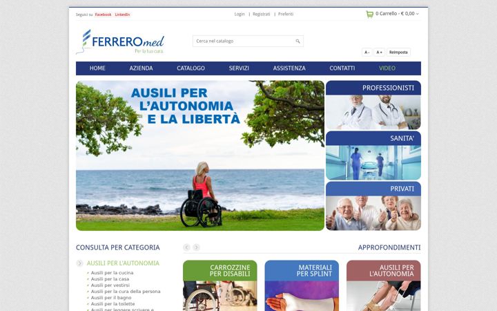Screenshot of ferreromed.it