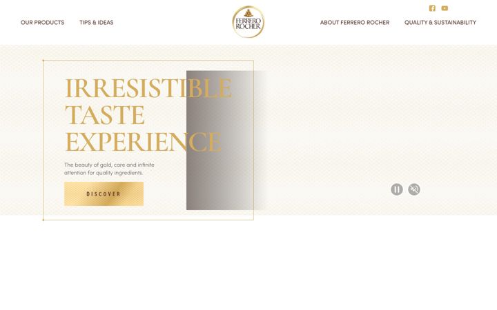 Screenshot of ferrerorocher.com
