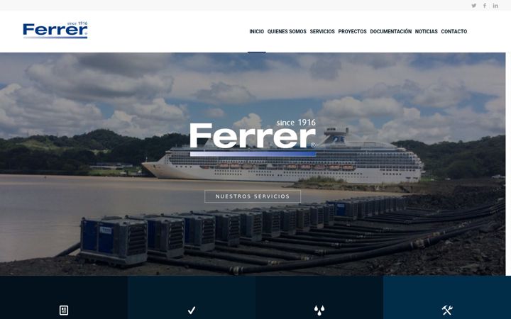 Screenshot of ferrersl.com