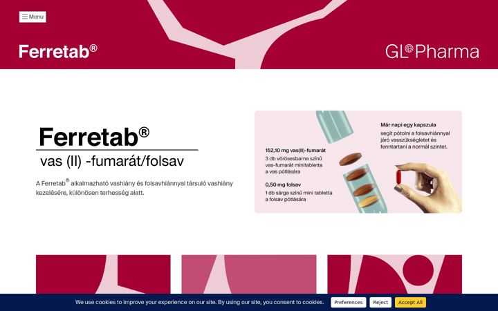 Screenshot of ferretab.hu