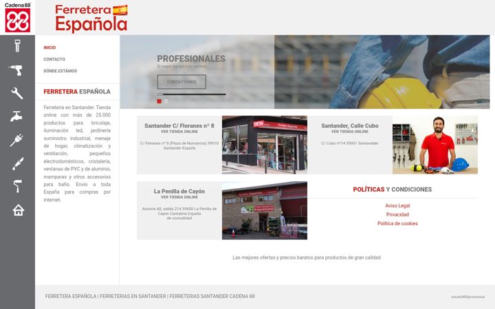 Screenshot of ferreteraespanola.es
