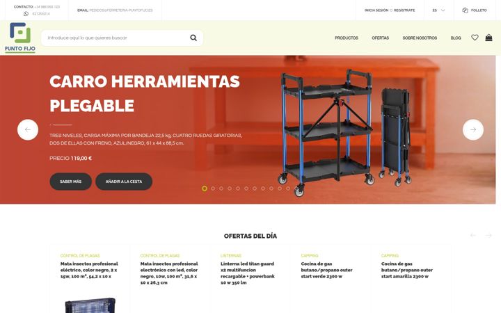 Screenshot of ferreteria-puntofijo.es