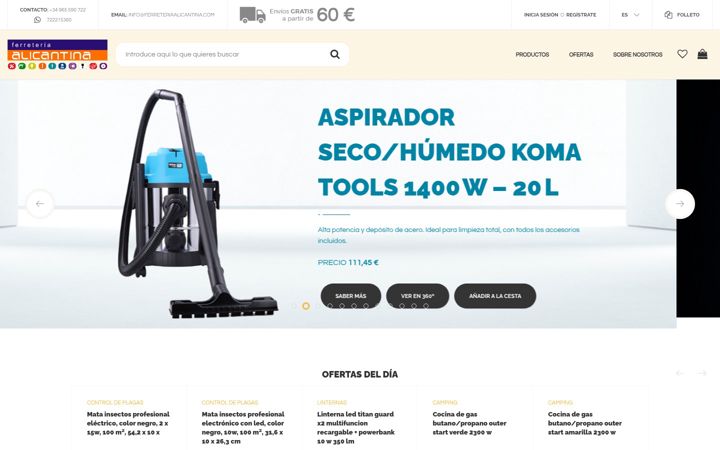 Screenshot of ferreteriaalicantina.com