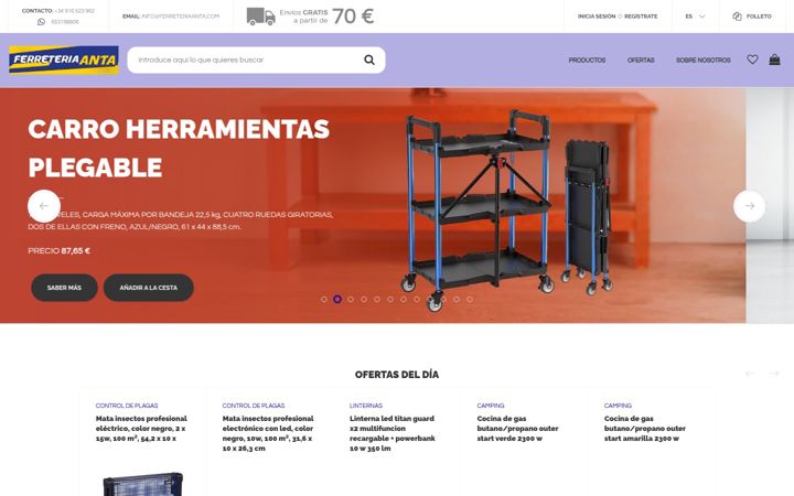 Screenshot of ferreteriaanta.com