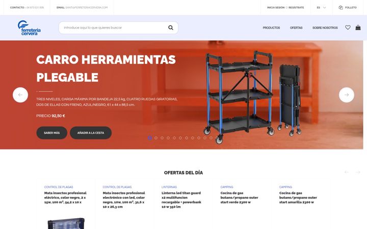Screenshot of ferreteriacervera.com
