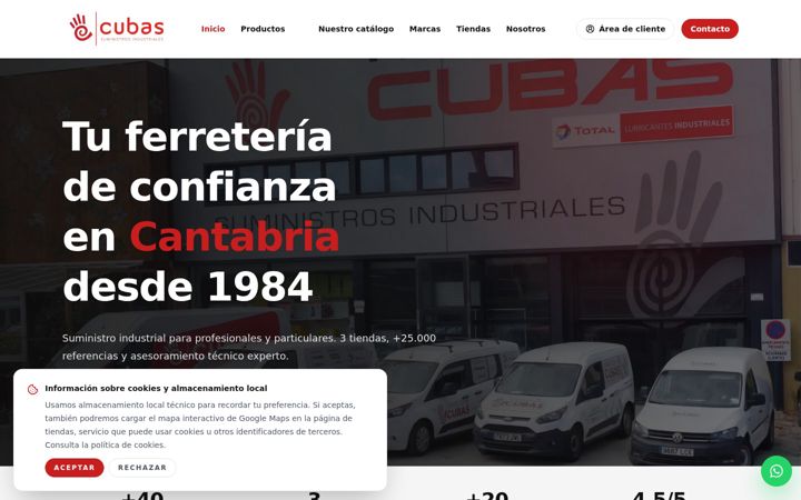 Screenshot of ferreteriacubas.com