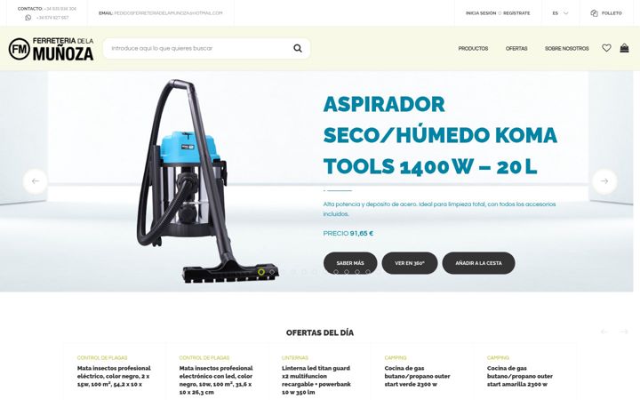 Screenshot of ferreteriadelamunoza.com