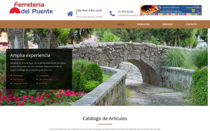 Screenshot of ferreteriadelpuente.es