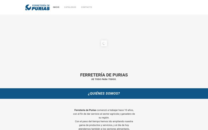 Kuvakaappaus sivustosta ferreteriadepurias.es