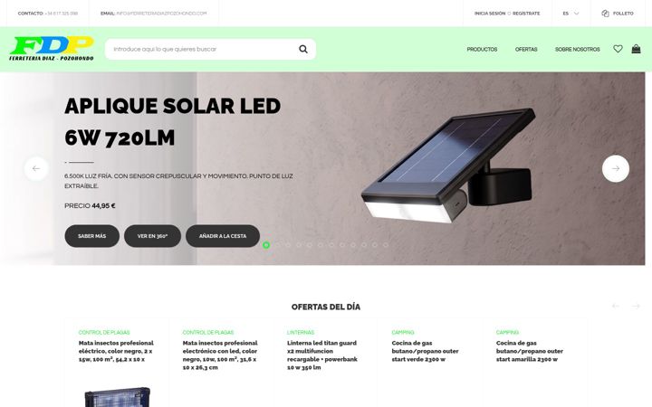 Screenshot of ferreteriadiazpozohondo.com