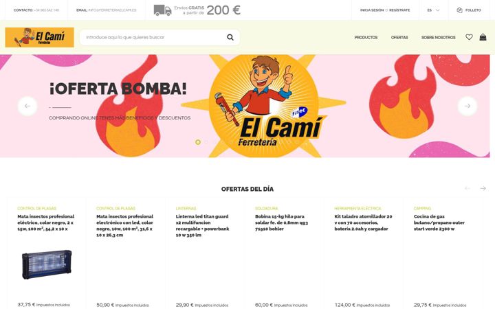 Screenshot of ferreteriaelcami.es