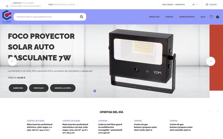 Screenshot of ferreteriaelllavero.com