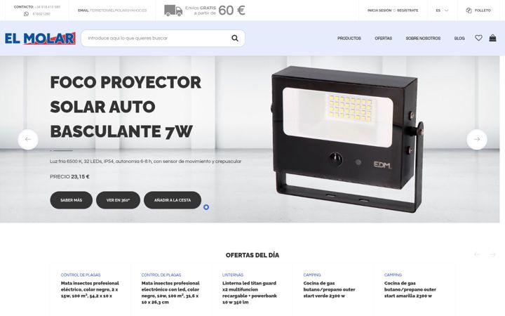 Screenshot of ferreteriaelmolar.com