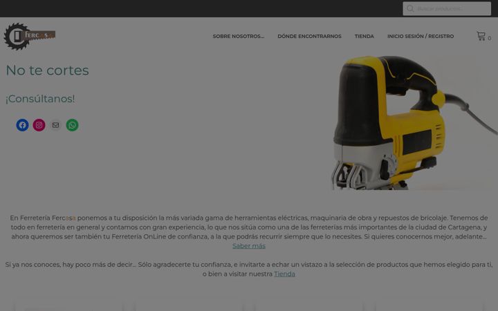 Screenshot of ferreteriafercasa.com