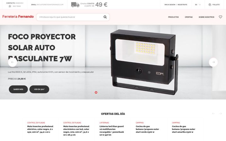 Screenshot of ferreteriafernando.com
