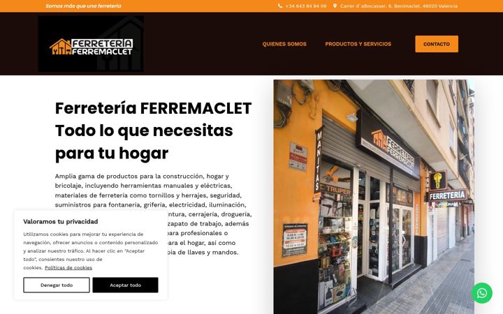 Screenshot of ferreteriaferremaclet.es