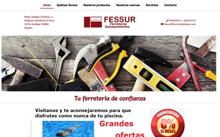 Screenshot of ferreteriafessur.com