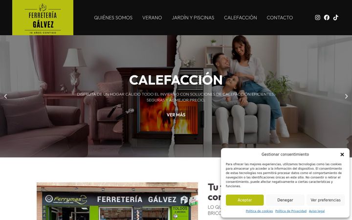 Screenshot of ferreteriagalvez.com