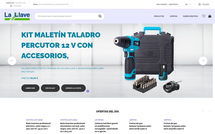 Screenshot of ferreterialallavenovelda.com