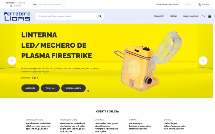 Screenshot of ferreteriallopis.com