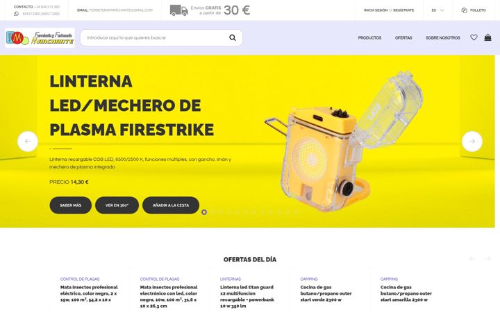 Screenshot of ferreteriamarchante.es