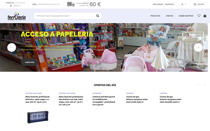 Screenshot of ferreteriamariadehuerva.es