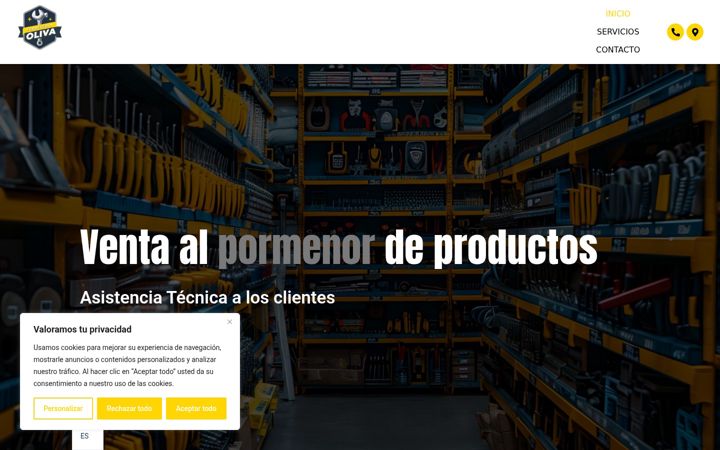 Screenshot of ferreteriaoliva.com