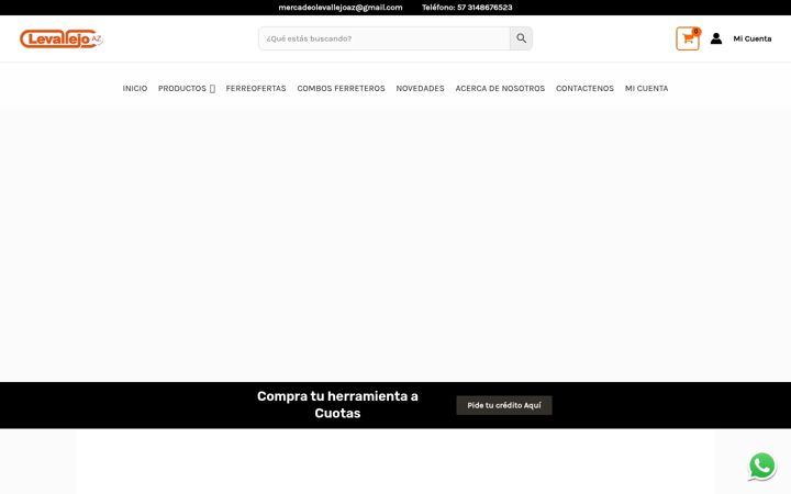 Screenshot of ferreteriaonlinelevallejoaz.com