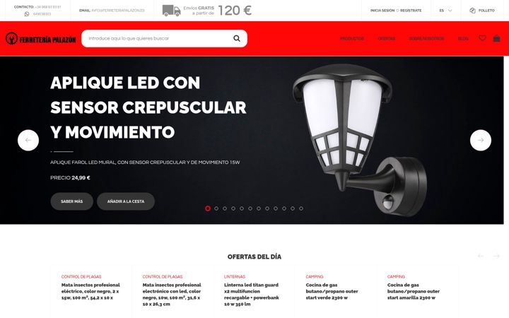 Screenshot of ferreteriapalazon.es