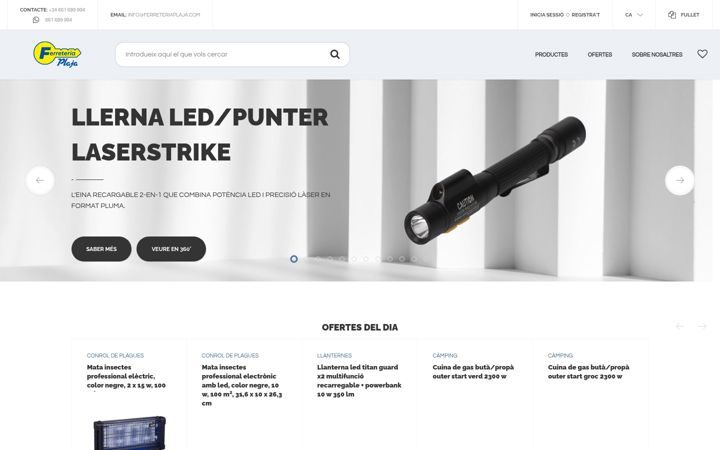 Screenshot of ferreteriaplaja.com