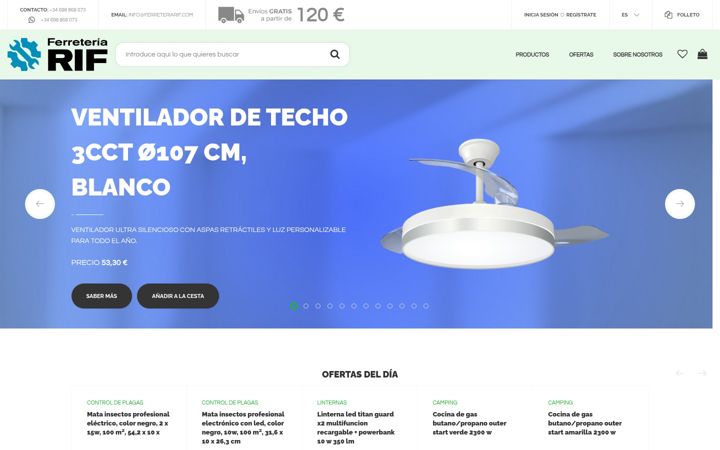 Screenshot of ferreteriarif.com
