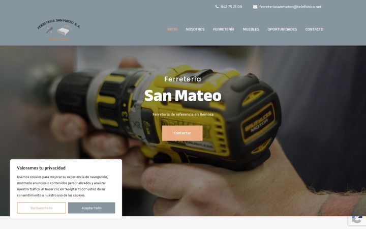 Screenshot of ferreteriasanmateo.es