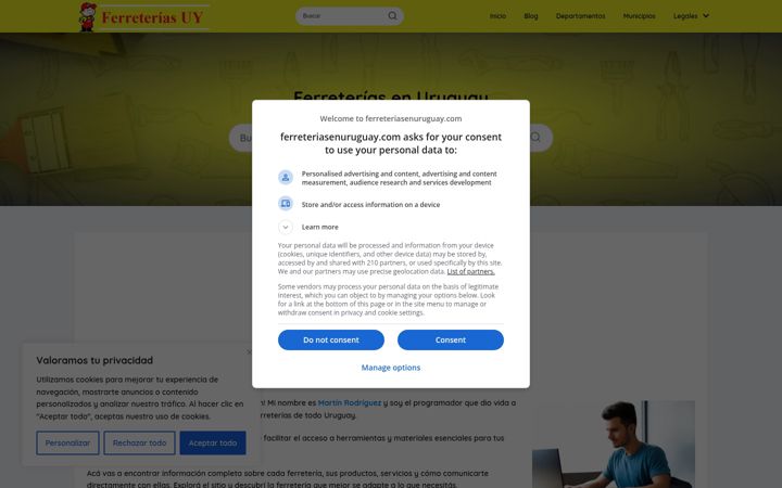 Screenshot of ferreteriasenuruguay.com