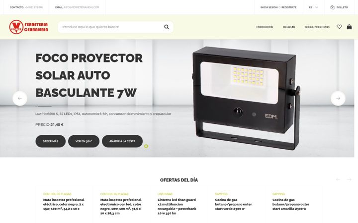 Screenshot of ferreteriavidalbada.com