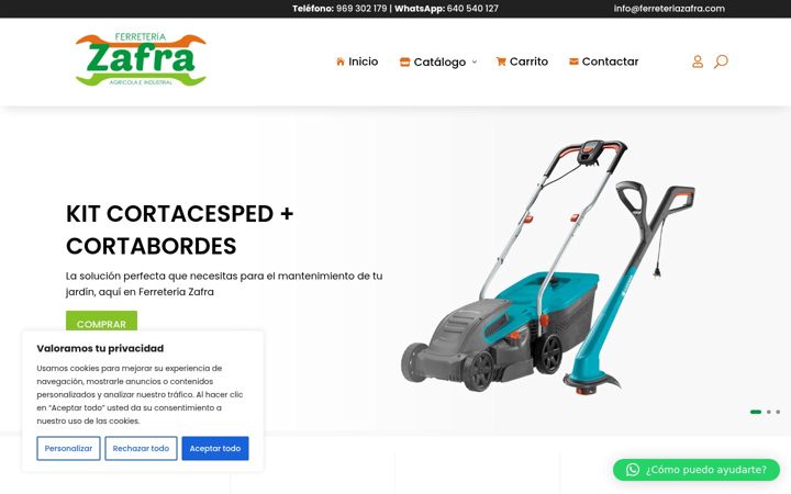 Screenshot of ferreteriazafra.com