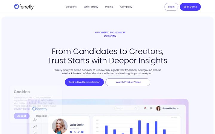 Screenshot of ferretly.com