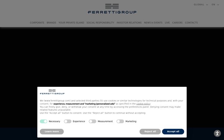 Screenshot of ferrettigroup.com