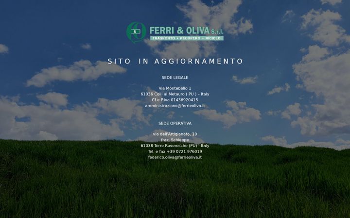 Screenshot of ferrieoliva.it