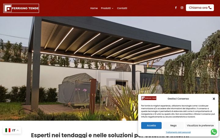 Screenshot of ferrignotende.it
