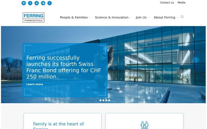 Screenshot of ferring.com