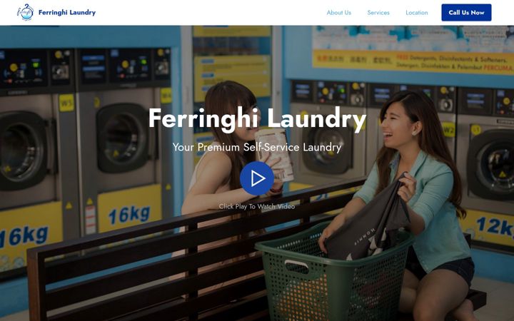 Screenshot of ferringhilaundry.com