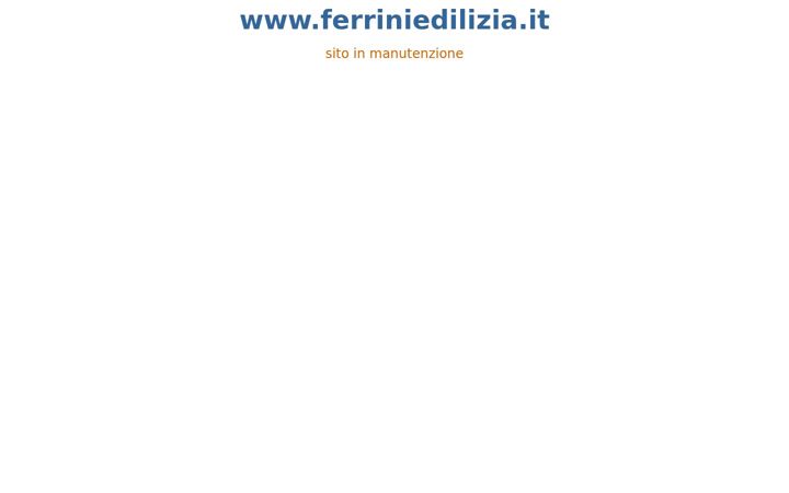 Screenshot of ferriniedilizia.it