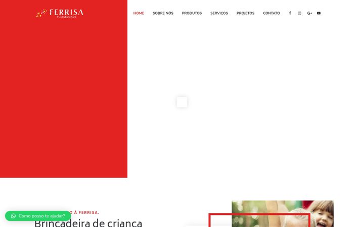 Screenshot of ferrisaplayground.com.br