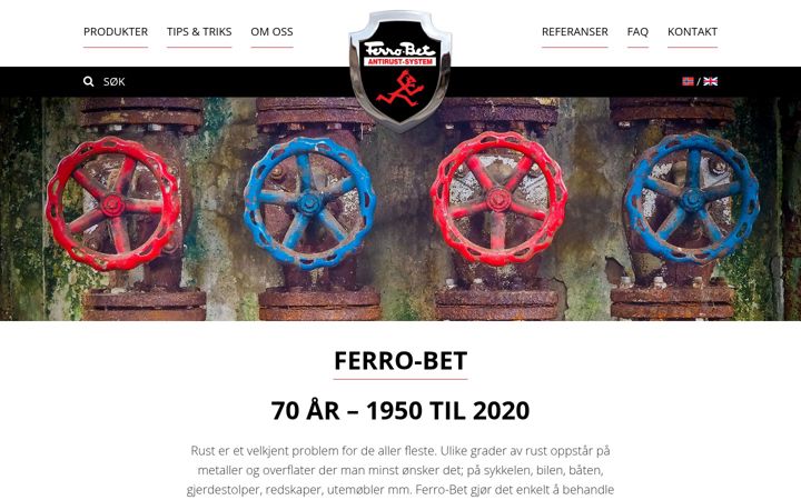 Screenshot of ferro-bet.no